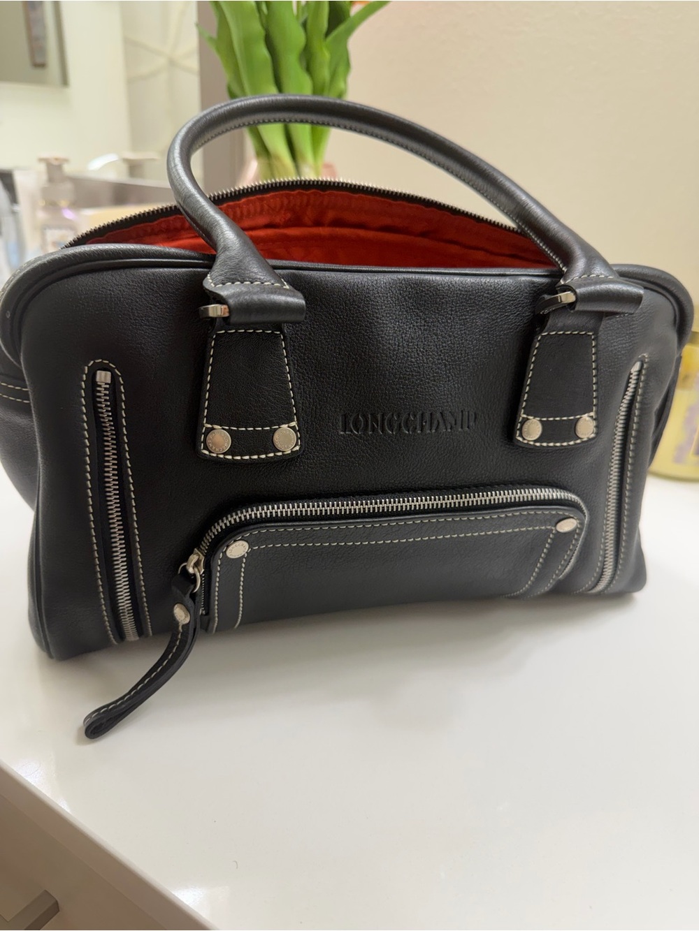 Long Champ Leather handbag
